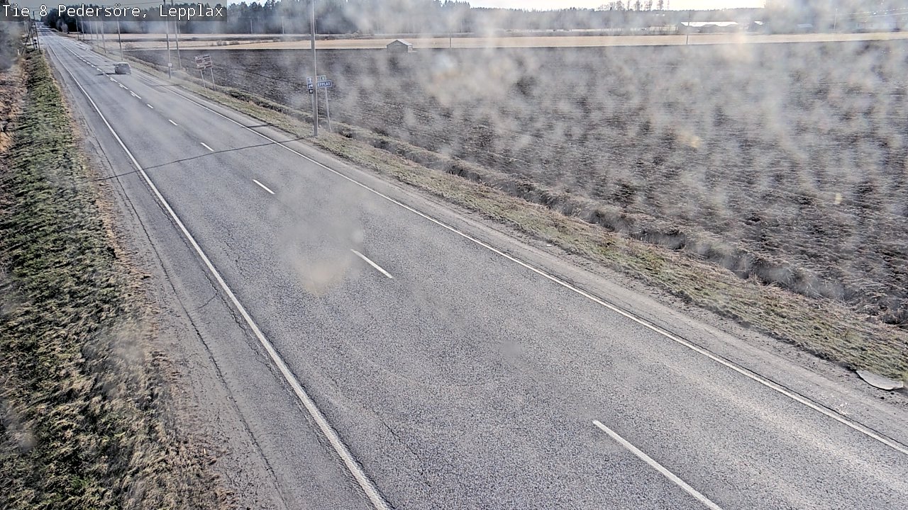 Weather Camera Image Väg 8 Pedersöre, Lepplax, Pedersören kunta, Pohjanmaa