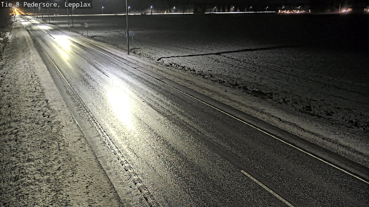 Weather Camera Image Väg 8 Pedersöre, Lepplax, Pedersören kunta, Pohjanmaa