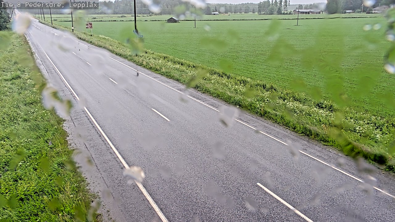 Weather Camera Image Road 8 Pedersöre, Lepplax, Pedersören kunta, Pohjanmaa