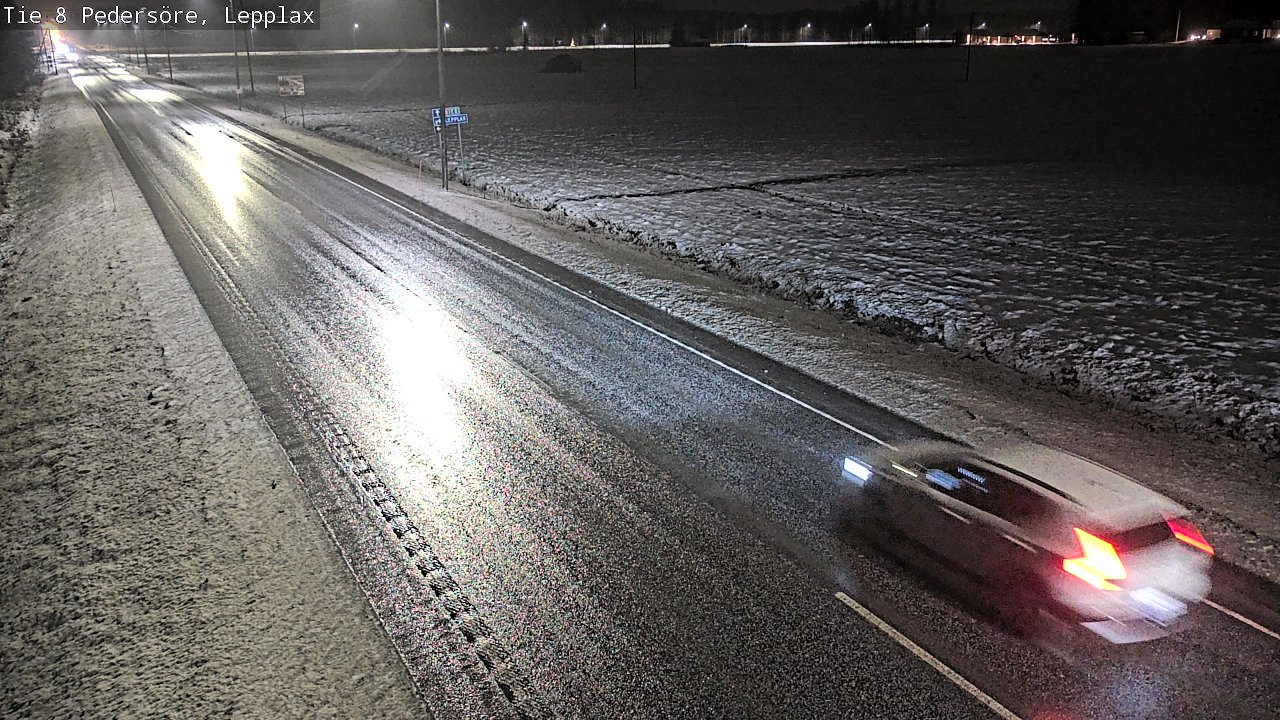 Weather Camera Image Väg 8 Pedersöre, Lepplax, Pedersören kunta, Pohjanmaa