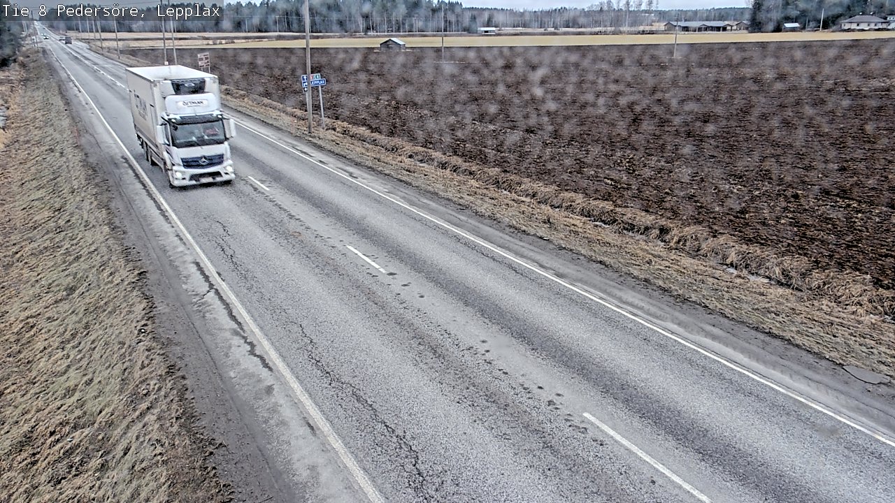 Weather Camera Image Väg 8 Pedersöre, Lepplax, Pedersören kunta, Pohjanmaa