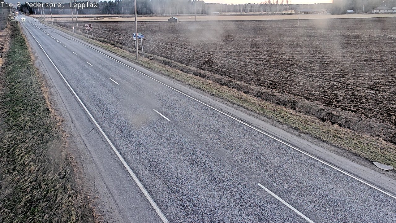 Weather Camera Image Väg 8 Pedersöre, Lepplax, Pedersören kunta, Pohjanmaa