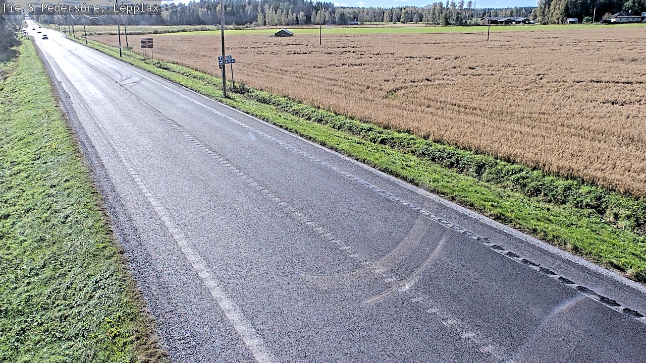 Weather Camera Image Väg 8 Pedersöre, Lepplax, Pedersören kunta, Pohjanmaa