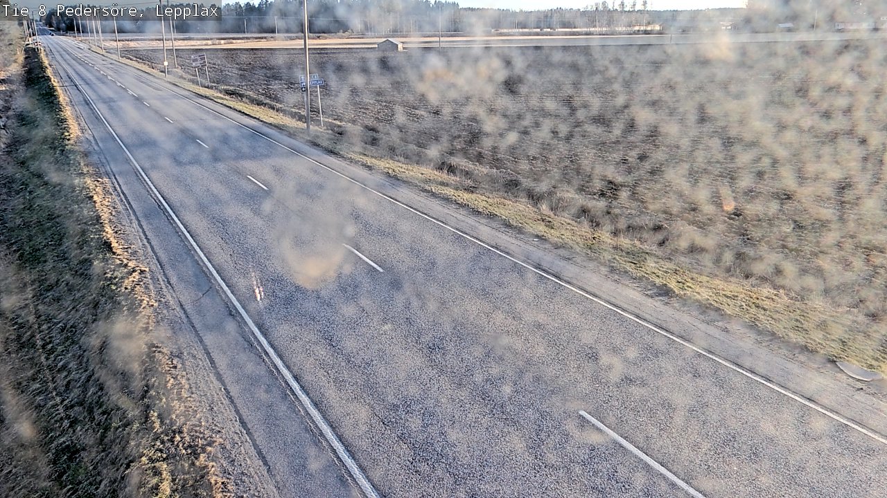 Weather Camera Image Väg 8 Pedersöre, Lepplax, Pedersören kunta, Pohjanmaa