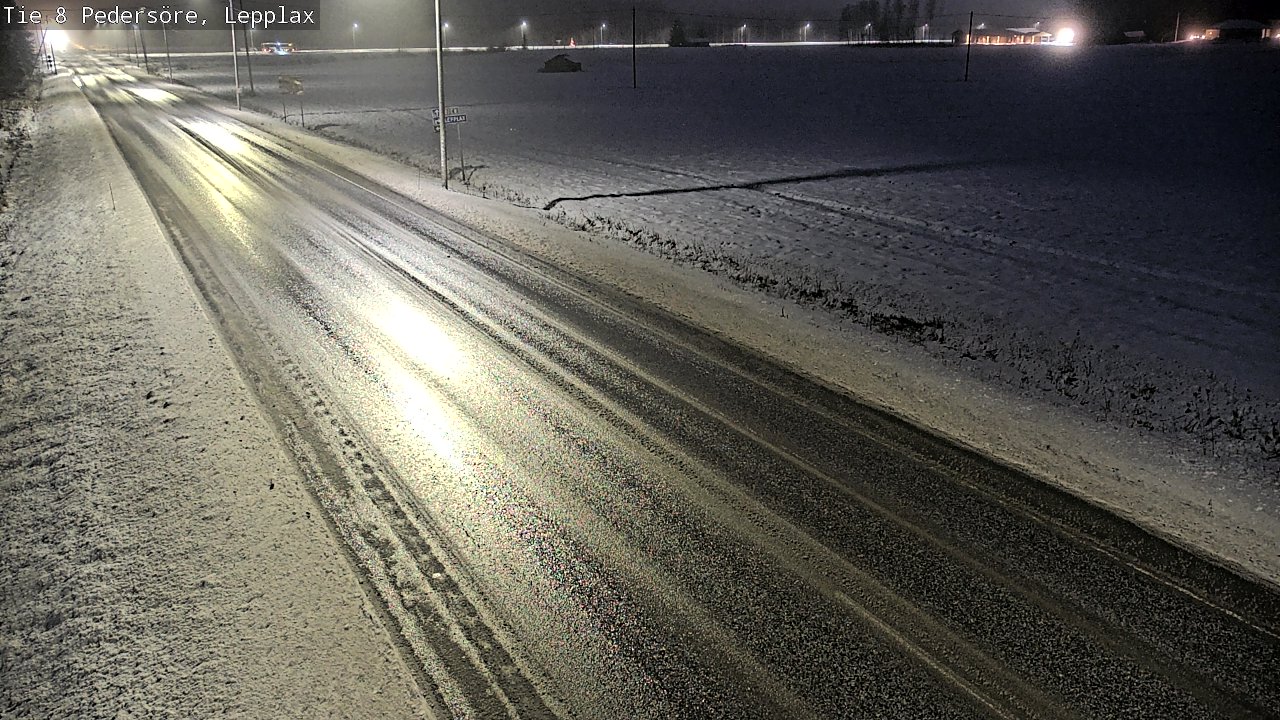 Weather Camera Image Väg 8 Pedersöre, Lepplax, Pedersören kunta, Pohjanmaa