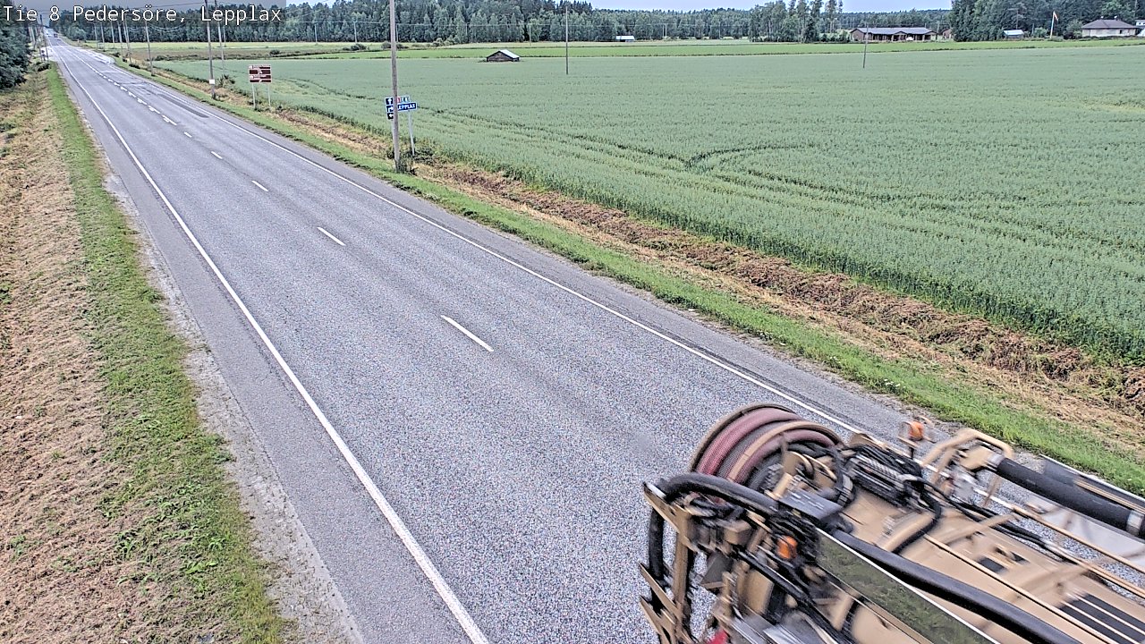 Weather Camera Image Road 8 Pedersöre, Lepplax, Pedersören kunta, Pohjanmaa