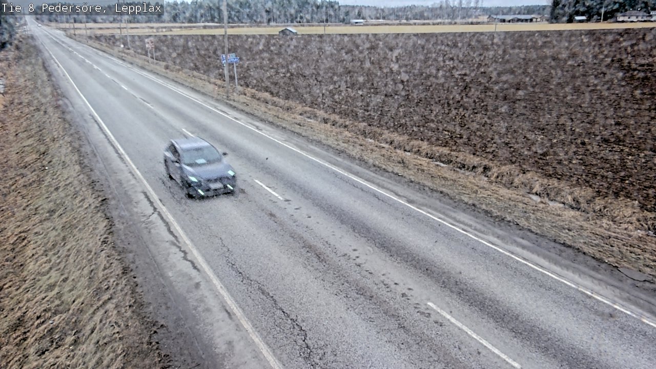 Weather Camera Image Road 8 Pedersöre, Lepplax, Pedersören kunta, Pohjanmaa