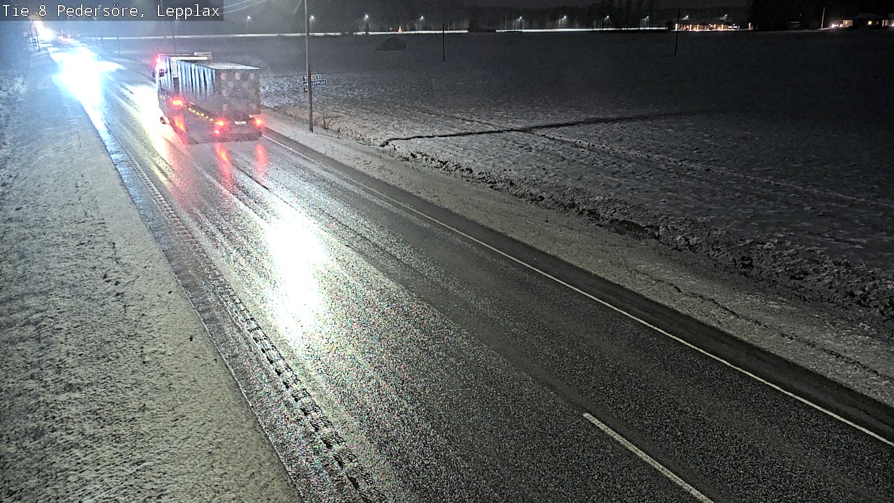 Weather Camera Image Väg 8 Pedersöre, Lepplax, Pedersören kunta, Pohjanmaa