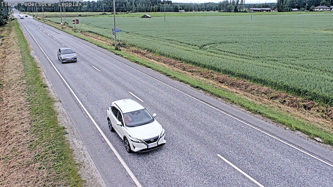 Weather Camera Image Väg 8 Pedersöre, Lepplax, Pedersören kunta, Pohjanmaa