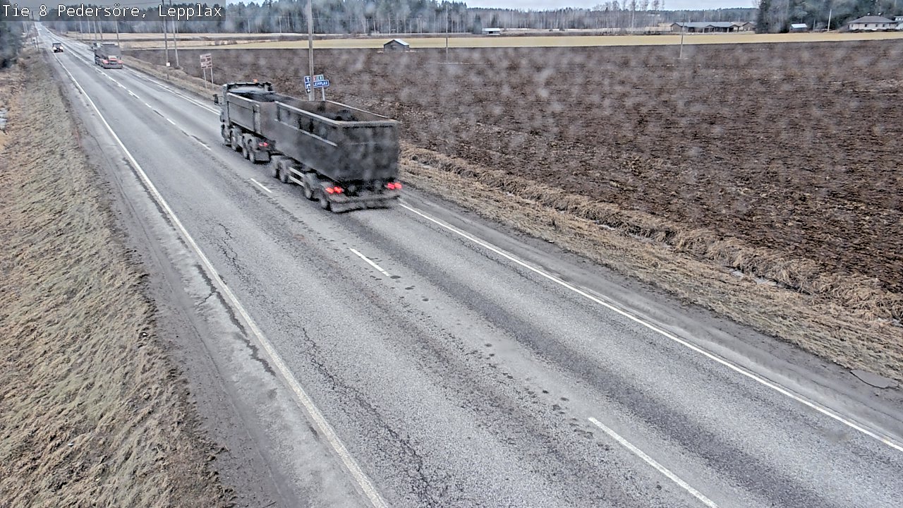Weather Camera Image Väg 8 Pedersöre, Lepplax, Pedersören kunta, Pohjanmaa