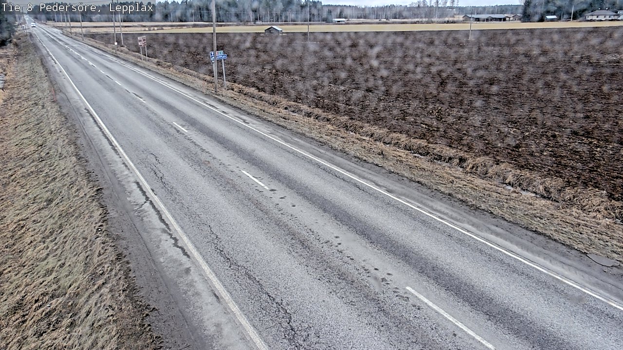 Weather Camera Image Väg 8 Pedersöre, Lepplax, Pedersören kunta, Pohjanmaa