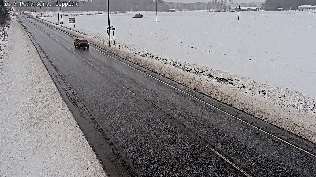 Weather Camera Image Väg 8 Pedersöre, Lepplax, Pedersören kunta, Pohjanmaa