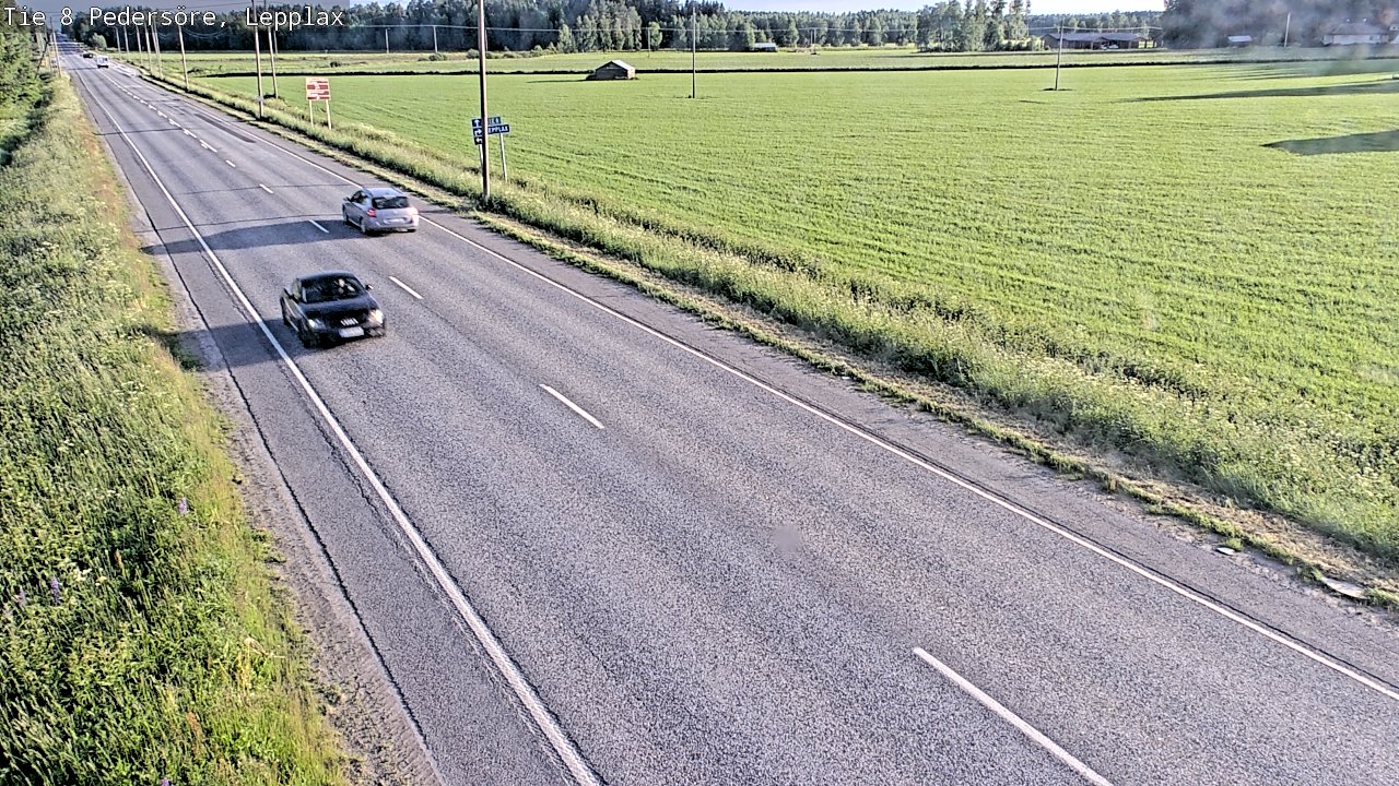 Weather Camera Image Road 8 Pedersöre, Lepplax, Pedersören kunta, Pohjanmaa