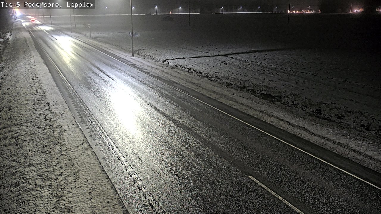 Weather Camera Image Väg 8 Pedersöre, Lepplax, Pedersören kunta, Pohjanmaa