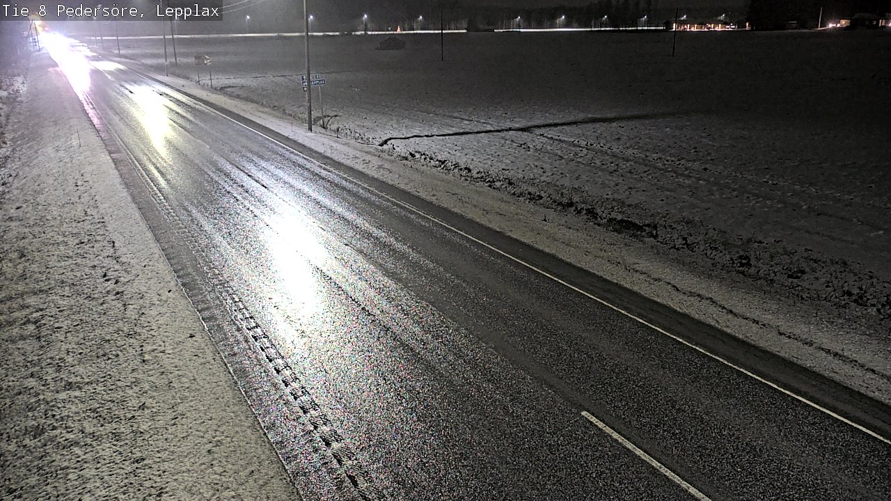 Weather Camera Image Väg 8 Pedersöre, Lepplax, Pedersören kunta, Pohjanmaa