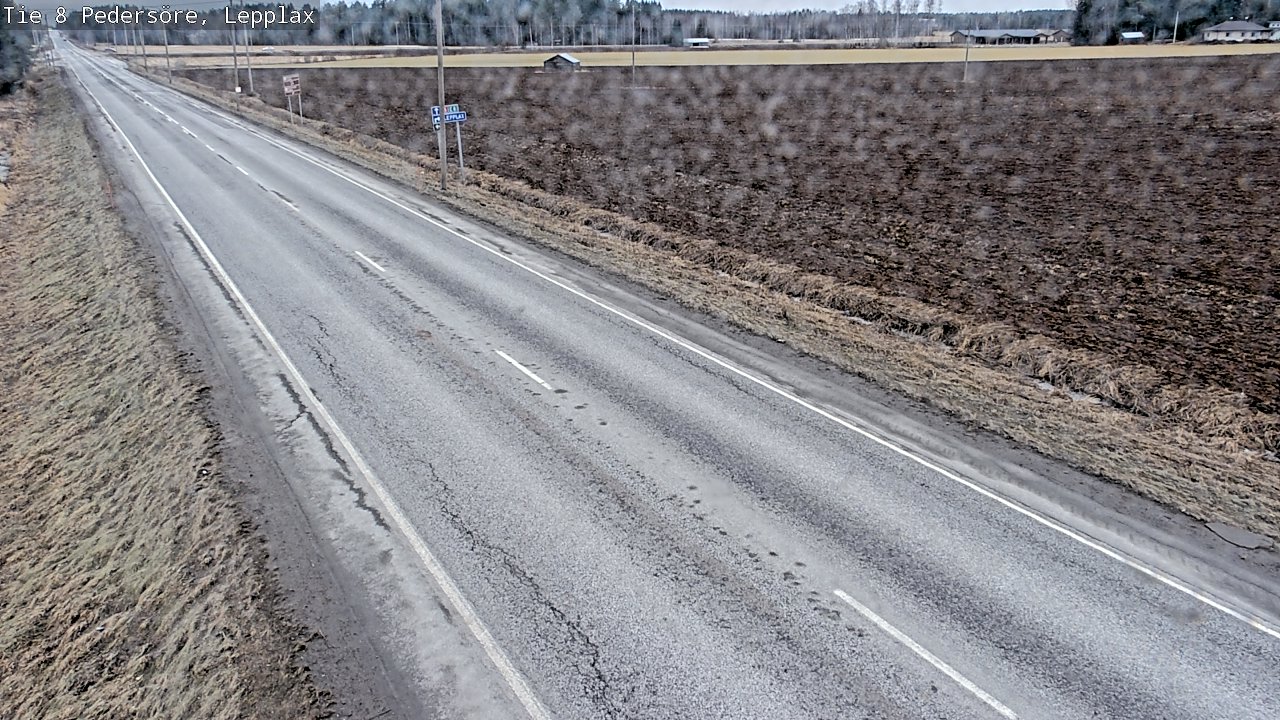 Weather Camera Image Väg 8 Pedersöre, Lepplax, Pedersören kunta, Pohjanmaa