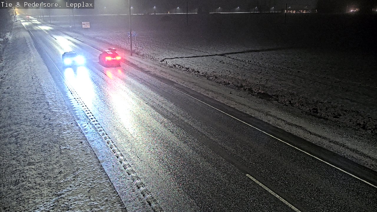 Weather Camera Image Väg 8 Pedersöre, Lepplax, Pedersören kunta, Pohjanmaa