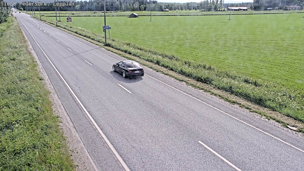 Weather Camera Image Road 8 Pedersöre, Lepplax, Pedersören kunta, Pohjanmaa