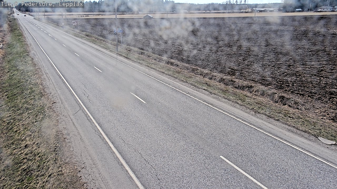 Weather Camera Image Väg 8 Pedersöre, Lepplax, Pedersören kunta, Pohjanmaa