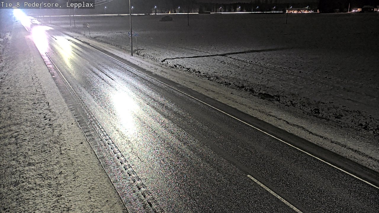 Weather Camera Image Väg 8 Pedersöre, Lepplax, Pedersören kunta, Pohjanmaa