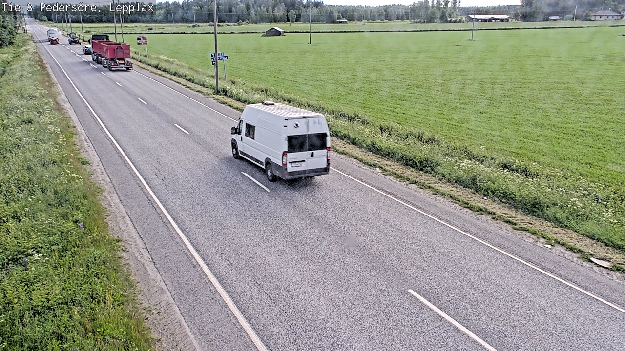 Weather Camera Image Road 8 Pedersöre, Lepplax, Pedersören kunta, Pohjanmaa