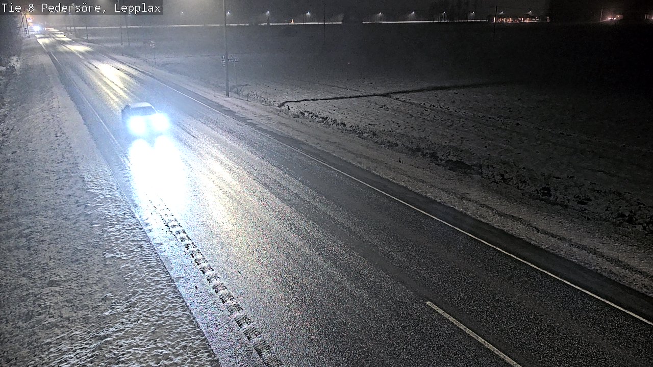 Weather Camera Image Väg 8 Pedersöre, Lepplax, Pedersören kunta, Pohjanmaa
