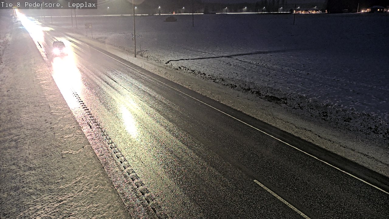 Weather Camera Image Väg 8 Pedersöre, Lepplax, Pedersören kunta, Pohjanmaa
