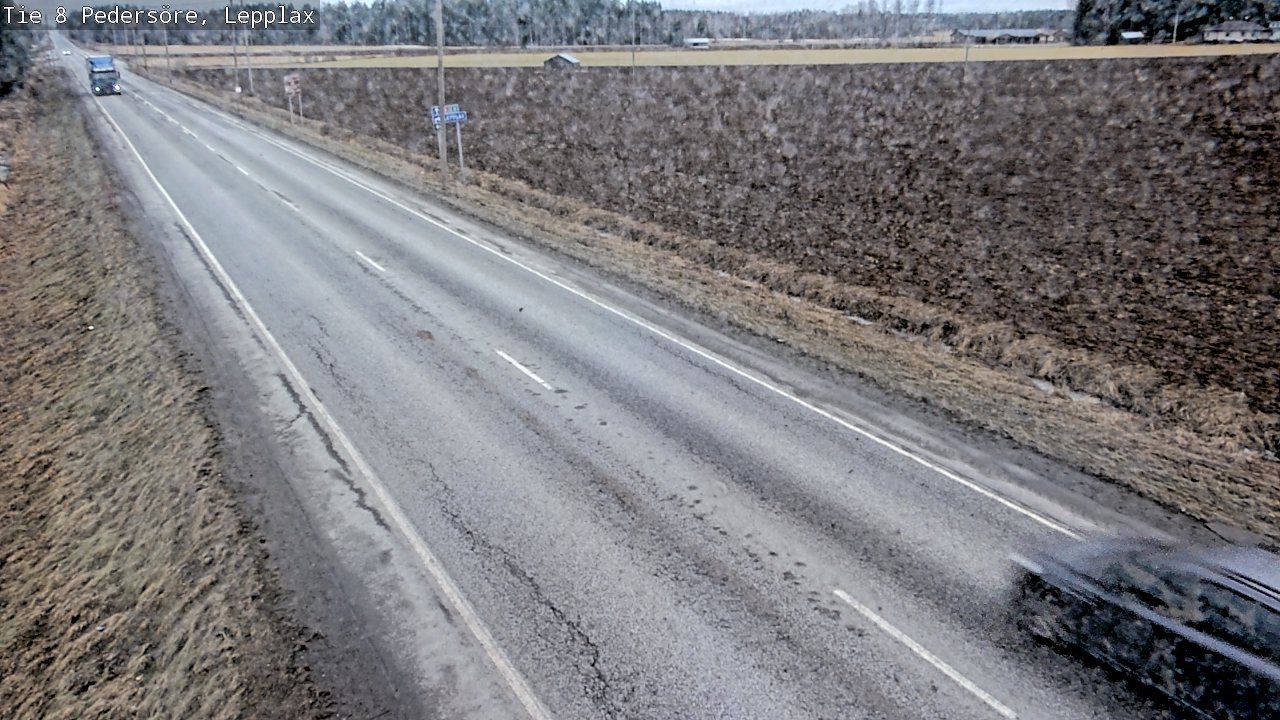 Weather Camera Image Road 8 Pedersöre, Lepplax, Pedersören kunta, Pohjanmaa