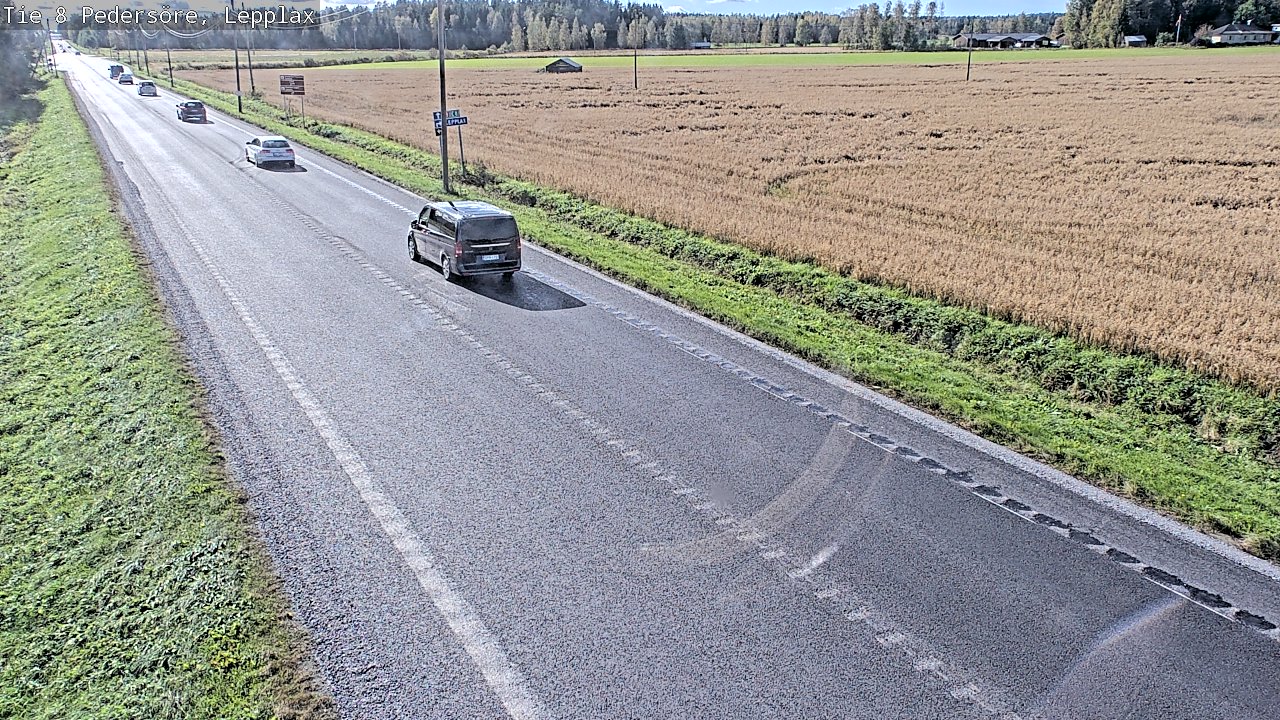 Weather Camera Image Väg 8 Pedersöre, Lepplax, Pedersören kunta, Pohjanmaa