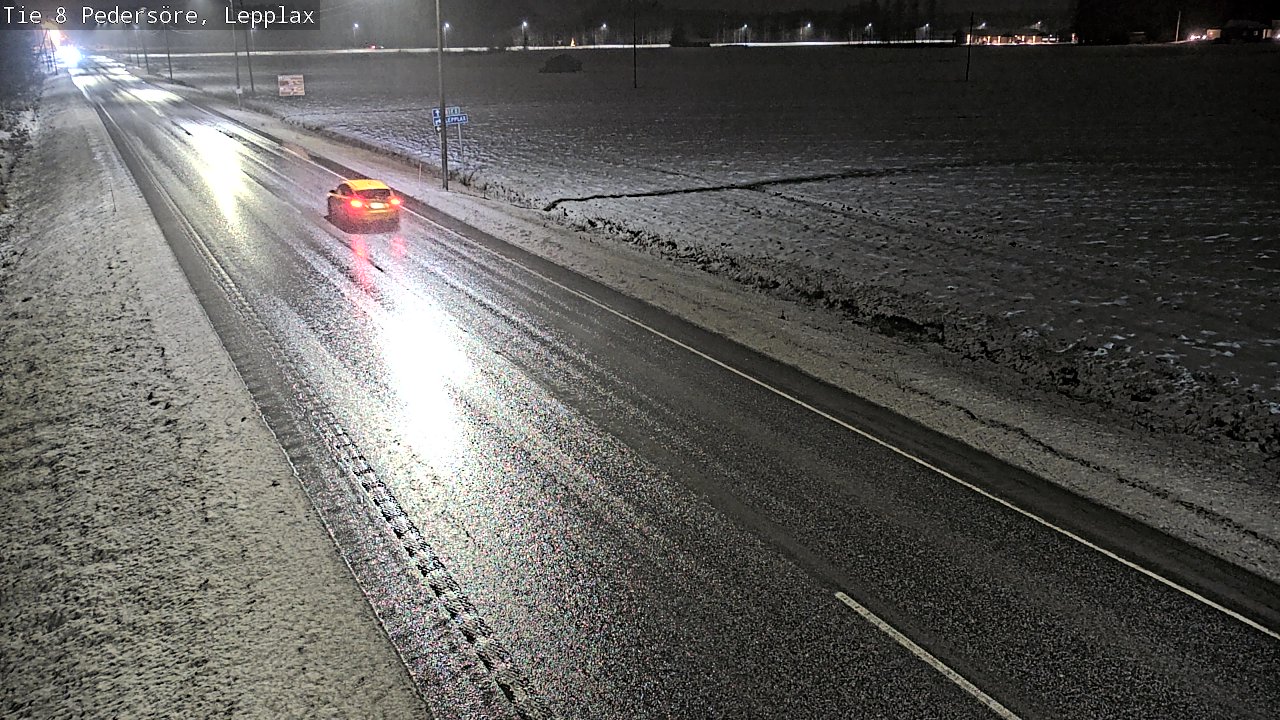 Weather Camera Image Väg 8 Pedersöre, Lepplax, Pedersören kunta, Pohjanmaa