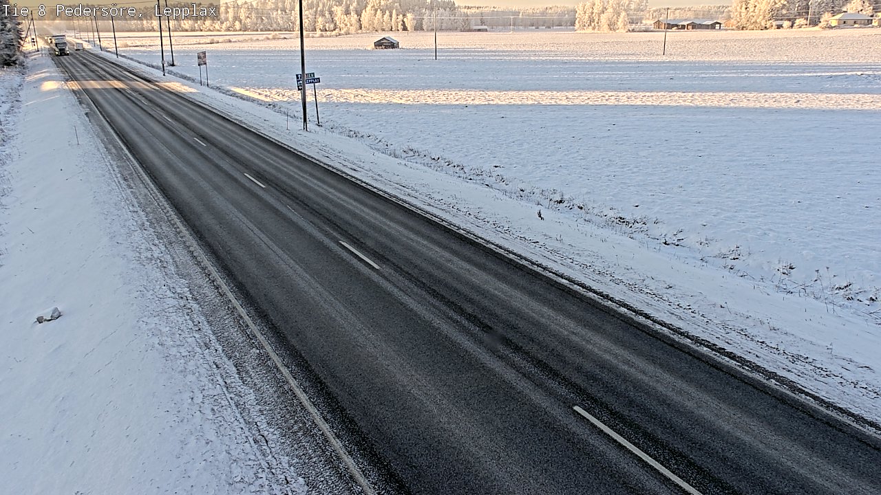 Weather Camera Image Road 8 Pedersöre, Lepplax, Pedersören kunta, Pohjanmaa