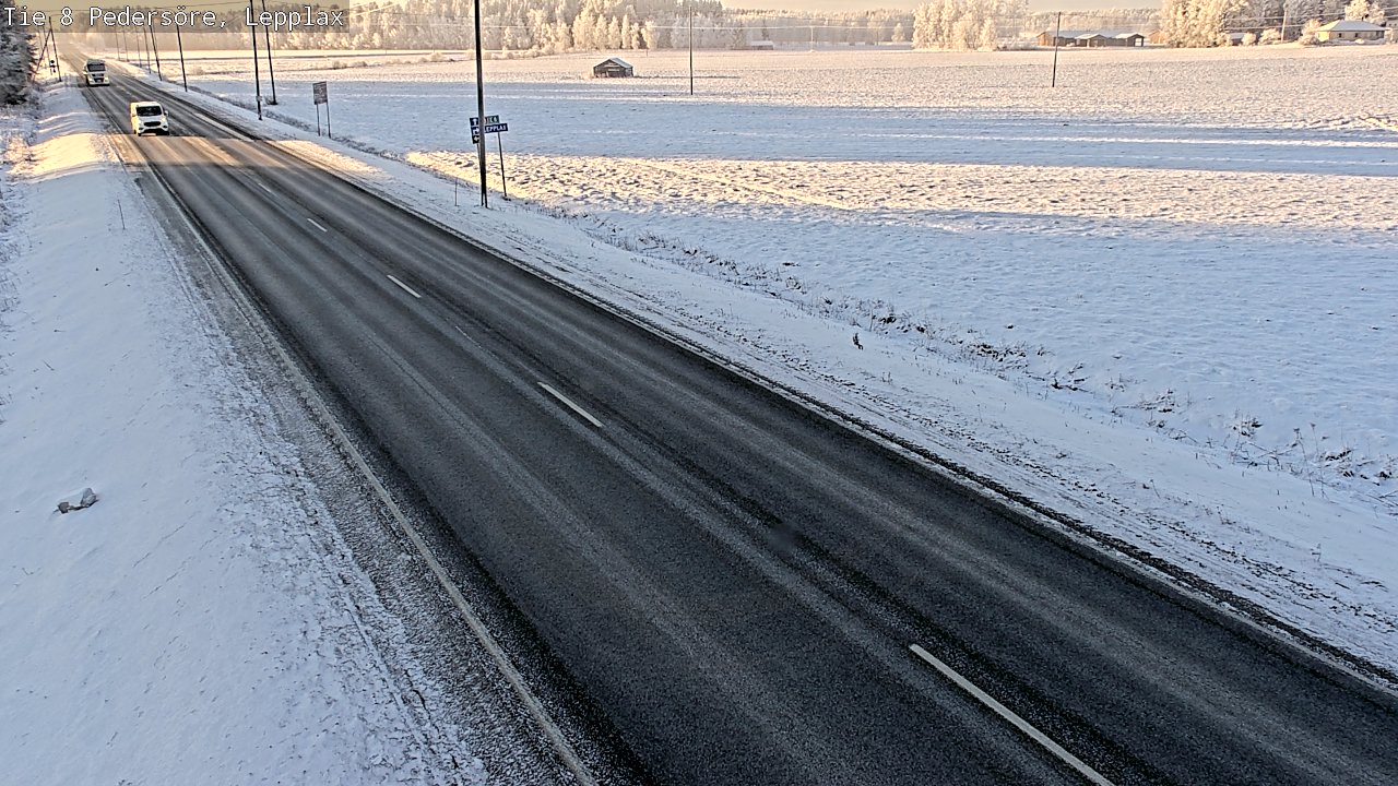 Weather Camera Image Road 8 Pedersöre, Lepplax, Pedersören kunta, Pohjanmaa
