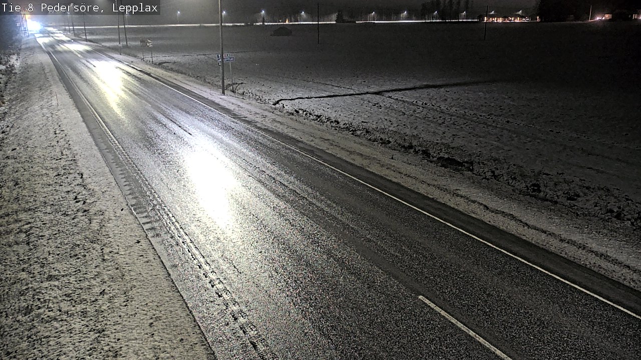 Weather Camera Image Väg 8 Pedersöre, Lepplax, Pedersören kunta, Pohjanmaa