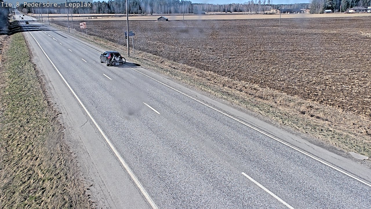 Weather Camera Image Väg 8 Pedersöre, Lepplax, Pedersören kunta, Pohjanmaa