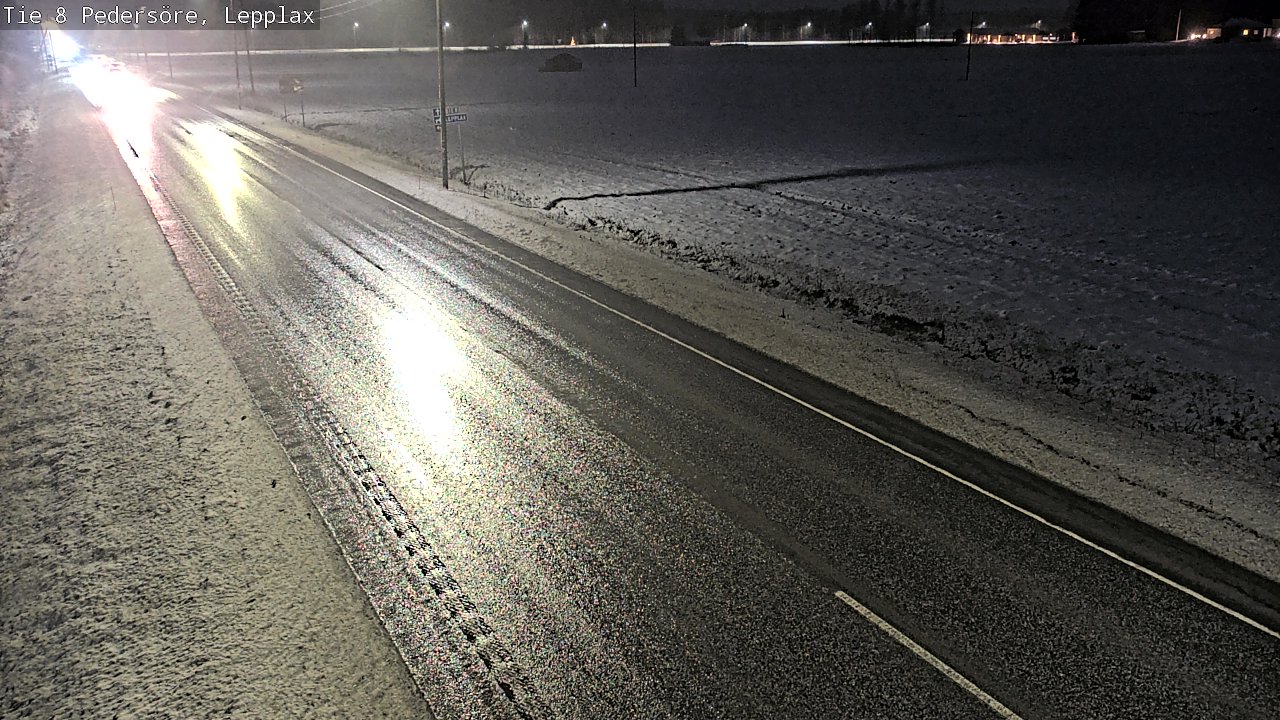 Weather Camera Image Väg 8 Pedersöre, Lepplax, Pedersören kunta, Pohjanmaa