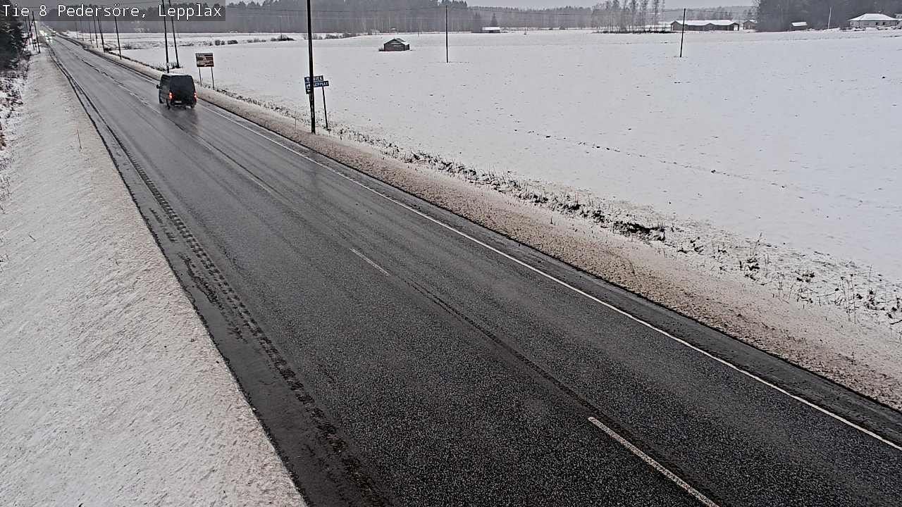 Weather Camera Image Väg 8 Pedersöre, Lepplax, Pedersören kunta, Pohjanmaa