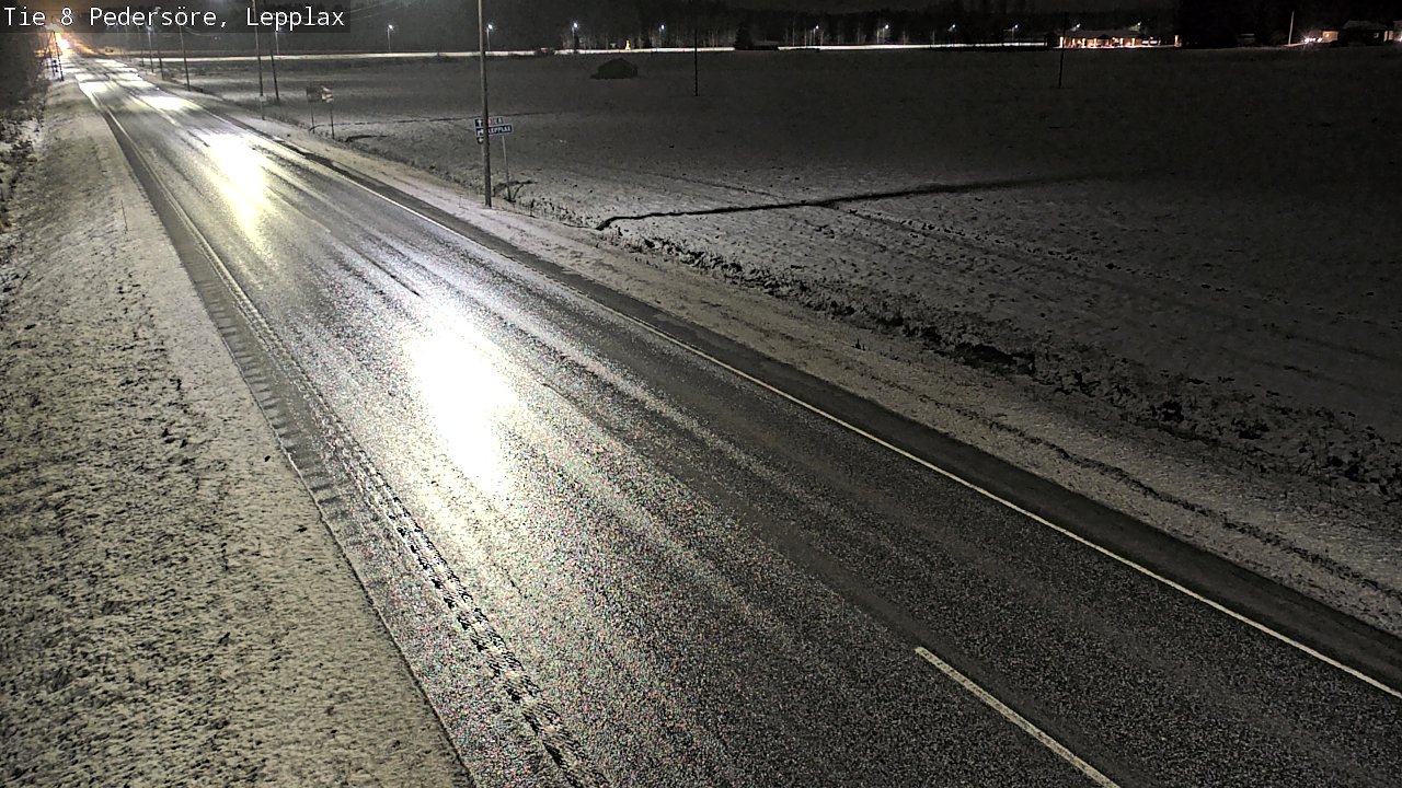 Weather Camera Image Väg 8 Pedersöre, Lepplax, Pedersören kunta, Pohjanmaa