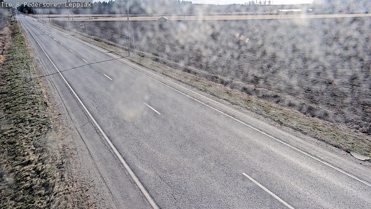 Weather Camera Image Väg 8 Pedersöre, Lepplax, Pedersören kunta, Pohjanmaa