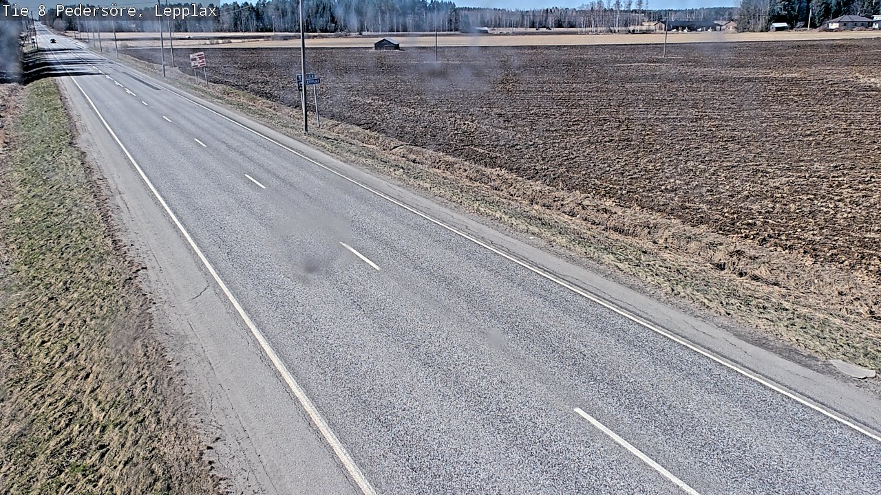 Weather Camera Image Väg 8 Pedersöre, Lepplax, Pedersören kunta, Pohjanmaa