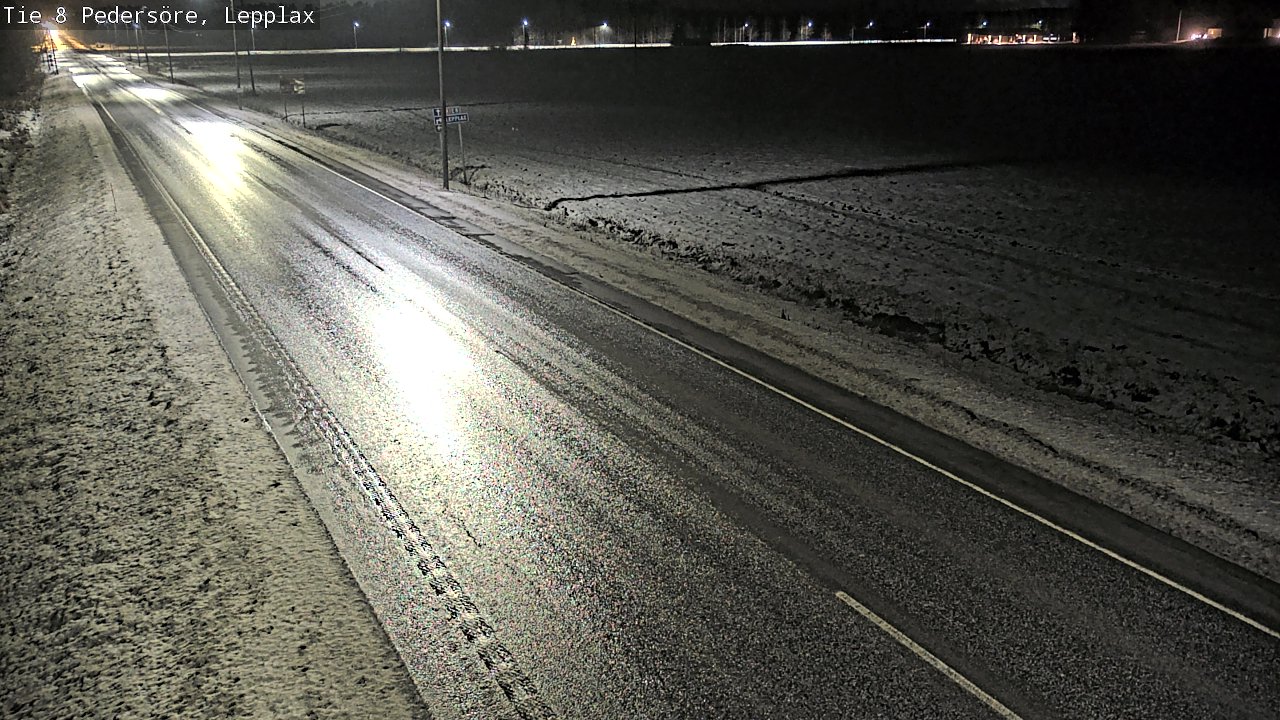 Weather Camera Image Väg 8 Pedersöre, Lepplax, Pedersören kunta, Pohjanmaa