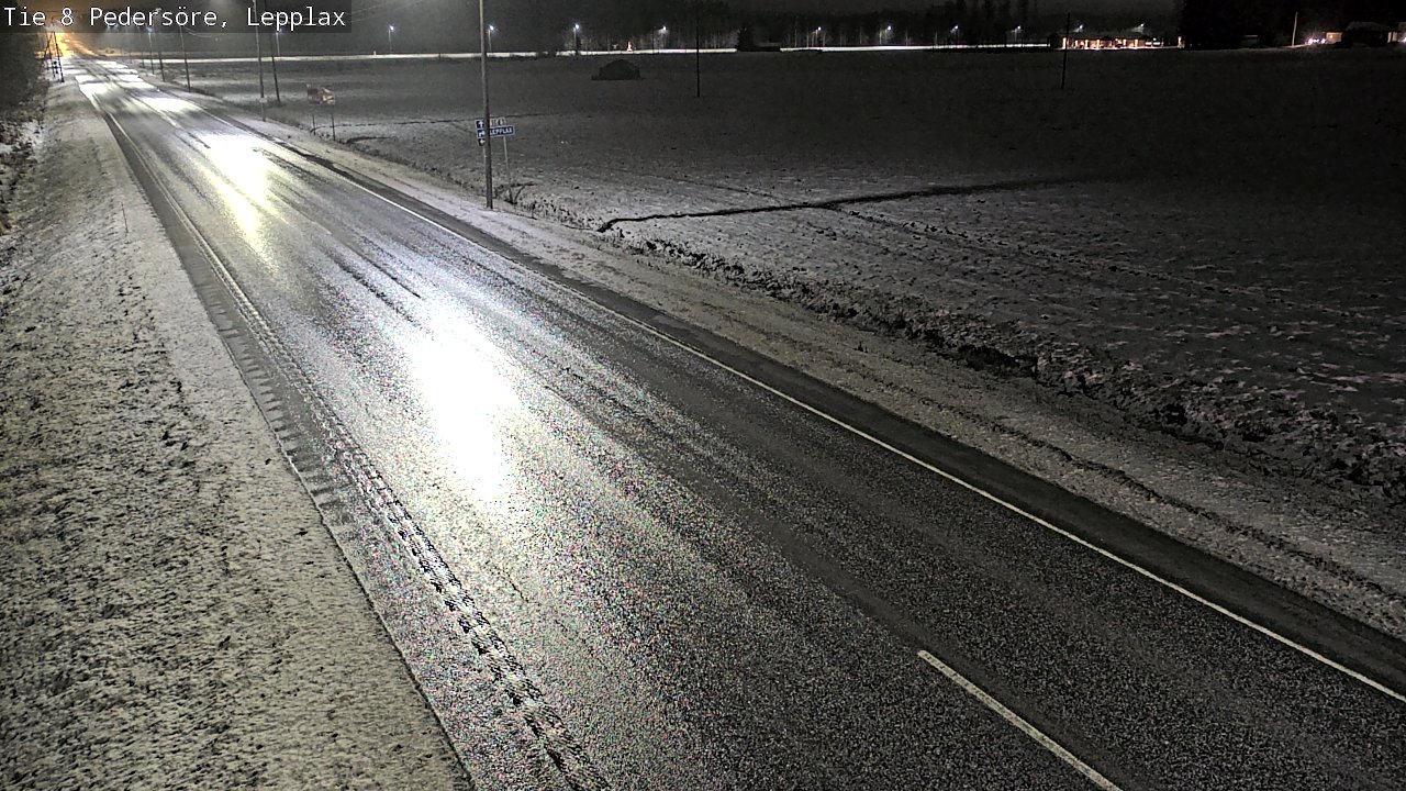 Weather Camera Image Väg 8 Pedersöre, Lepplax, Pedersören kunta, Pohjanmaa