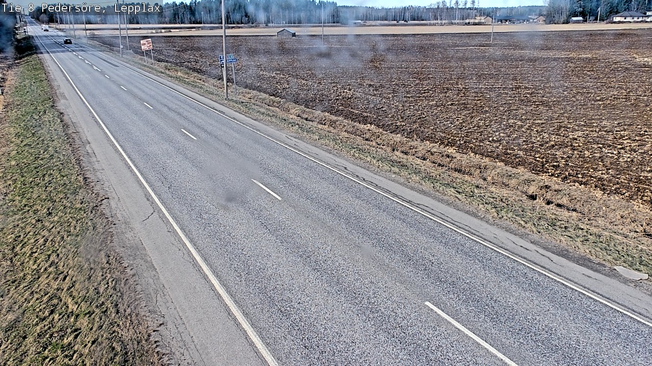 Weather Camera Image Väg 8 Pedersöre, Lepplax, Pedersören kunta, Pohjanmaa