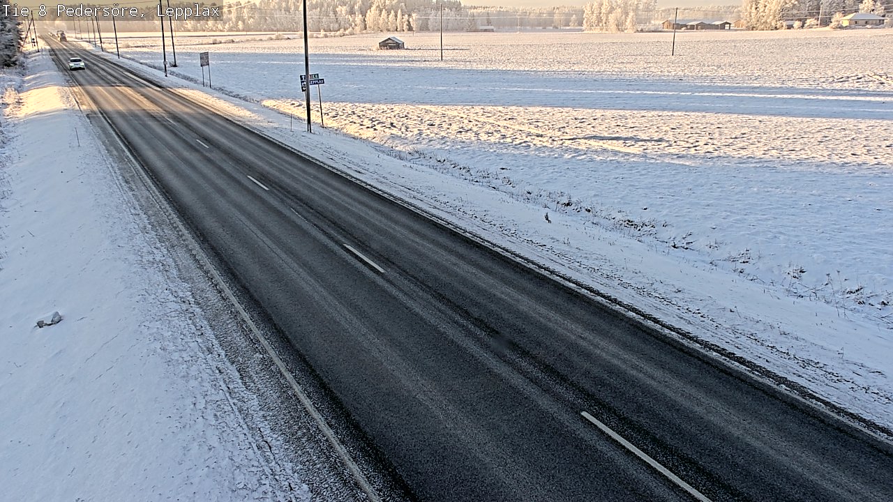 Weather Camera Image Road 8 Pedersöre, Lepplax, Pedersören kunta, Pohjanmaa