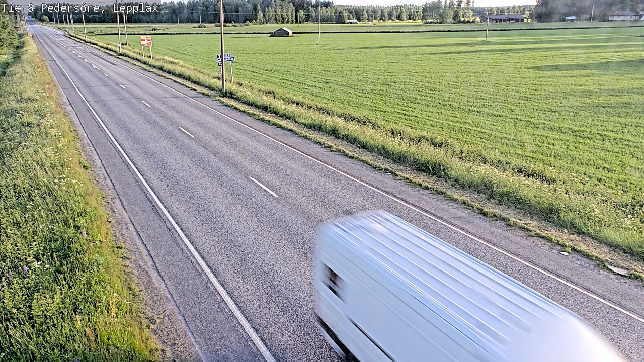 Weather Camera Image Road 8 Pedersöre, Lepplax, Pedersören kunta, Pohjanmaa
