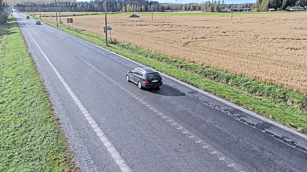 Weather Camera Image Road 8 Pedersöre, Lepplax, Pedersören kunta, Pohjanmaa