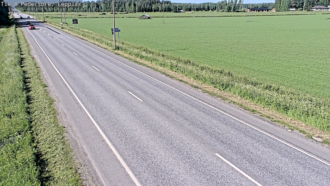 Weather Camera Image Road 8 Pedersöre, Lepplax, Pedersören kunta, Pohjanmaa