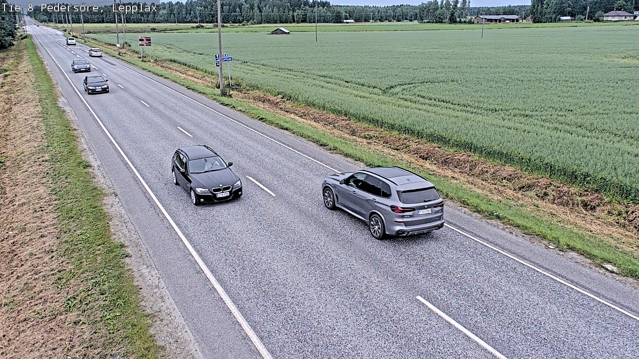 Weather Camera Image Road 8 Pedersöre, Lepplax, Pedersören kunta, Pohjanmaa