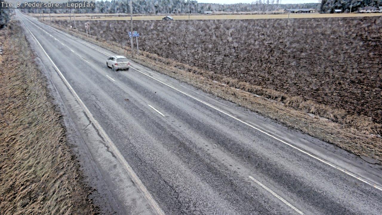 Weather Camera Image Road 8 Pedersöre, Lepplax, Pedersören kunta, Pohjanmaa