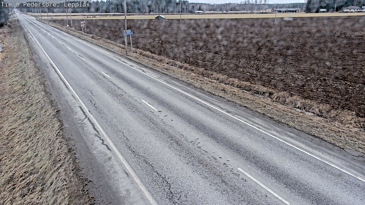 Weather Camera Image Väg 8 Pedersöre, Lepplax, Pedersören kunta, Pohjanmaa