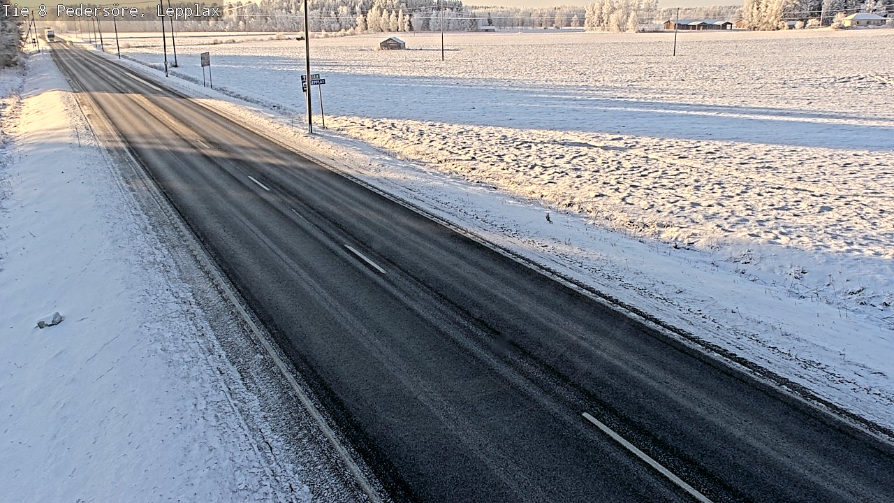 Weather Camera Image Road 8 Pedersöre, Lepplax, Pedersören kunta, Pohjanmaa